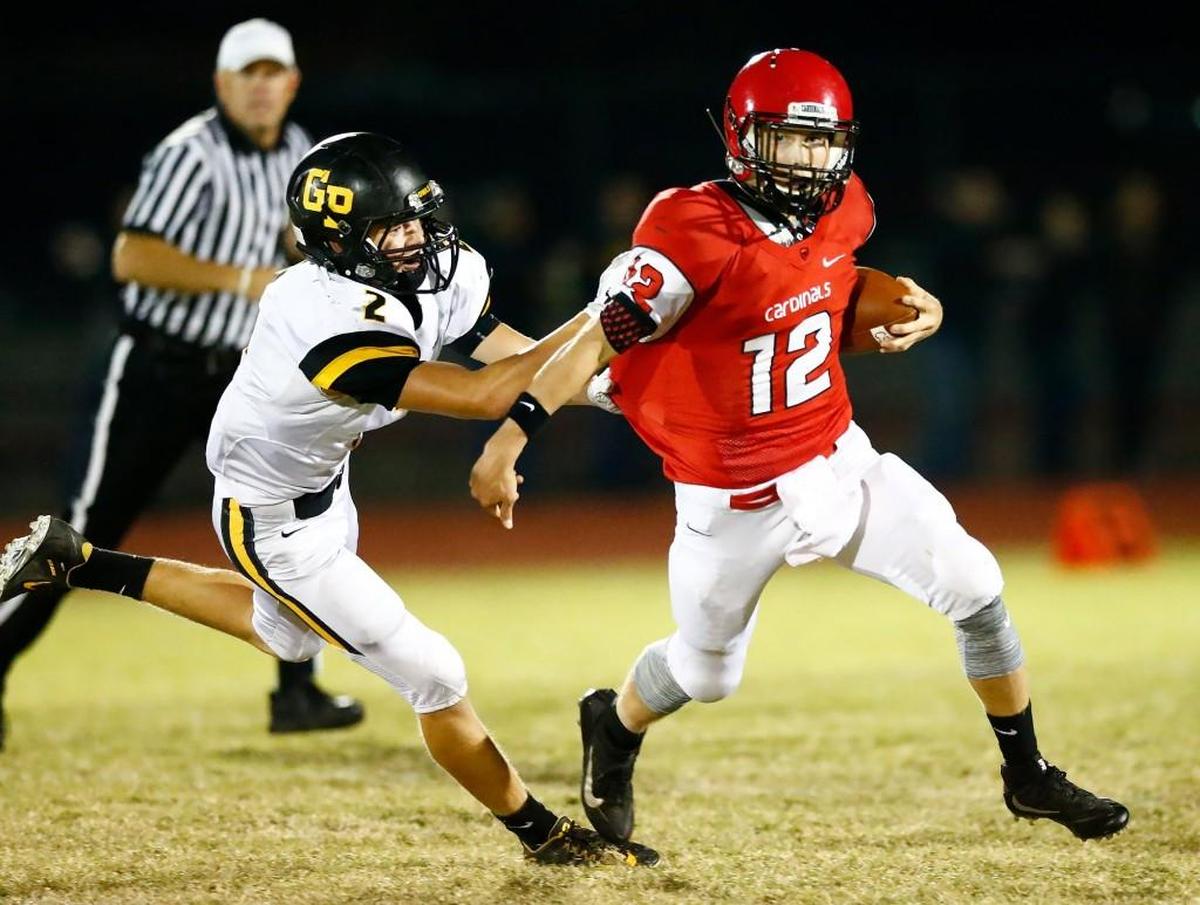 Colton Terhune, a Conway Springs football player.